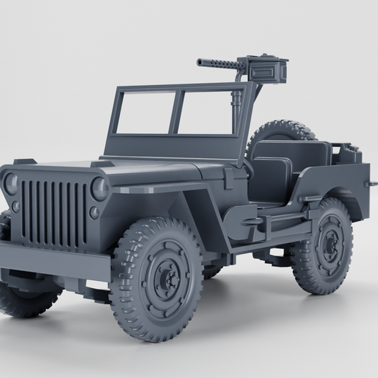 WW2 US Pacific Jeep (2 pack) 15mm image 0