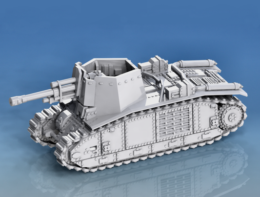 WW2 Panzer B2 740(f) 10.5cm leFH18/3 15mm image 0