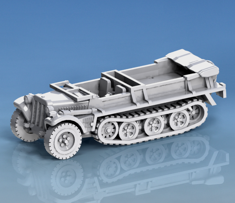 WW2 SdKfz 10 Halftrack 06mm image 0