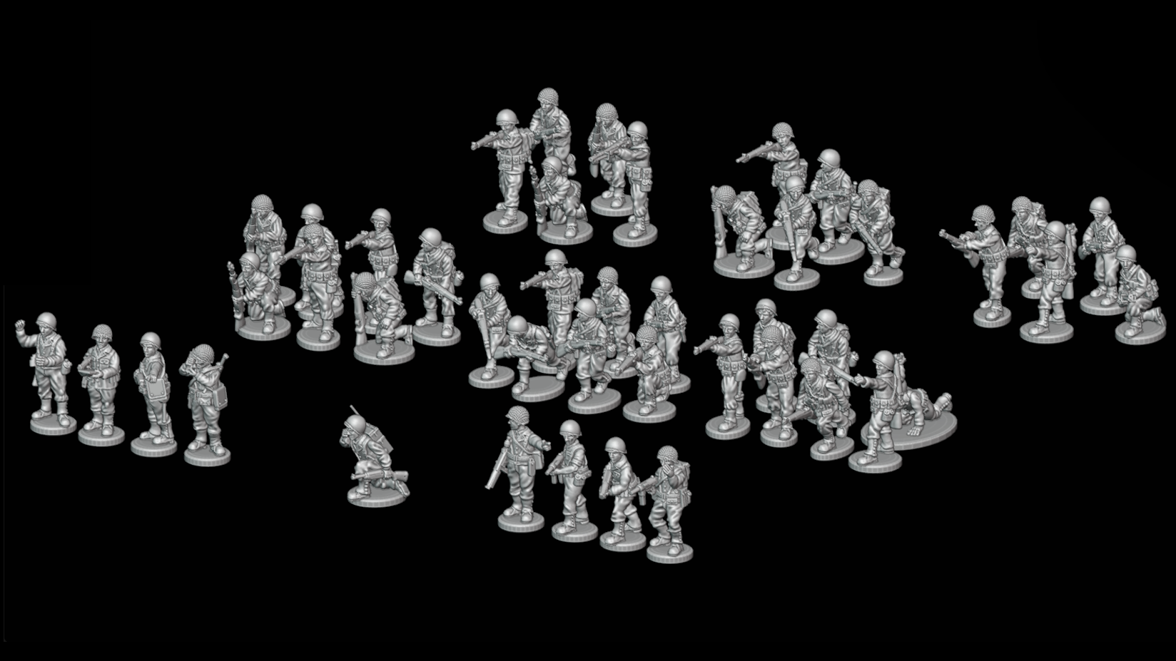 WW2 USA Europe ETO 44-45 Infantry Platoon 06mm image 0