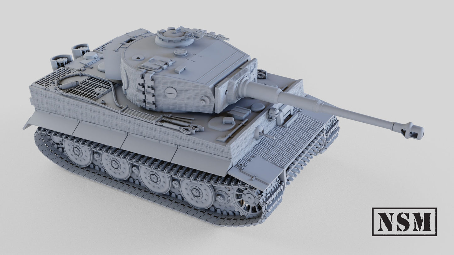 WW2 Tiger 1 with zimmerit 15mm image 0