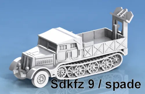 WW2 SdKfz 9 Famo halftrack with spade 15mm image 0