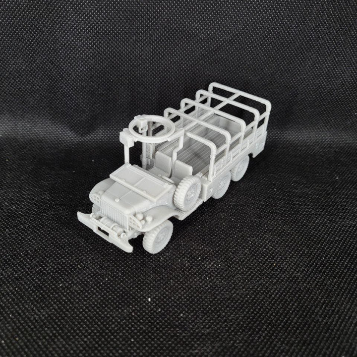 WW2 USA Europe Dodge WC-63 with winch+gun+no canopy (1½‑tons, 6x6) 15mm image 0