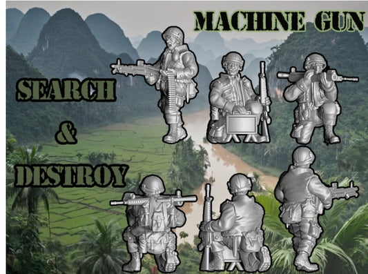 28mm USA Vietnam US Marines M60 MG team image 0