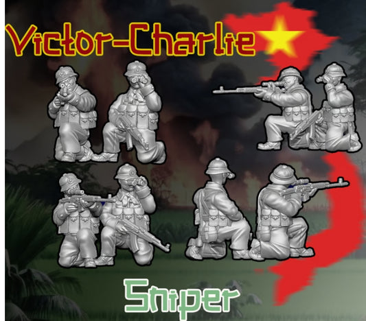 28mm Viet Cong Vietnam 2 Snipers image 0