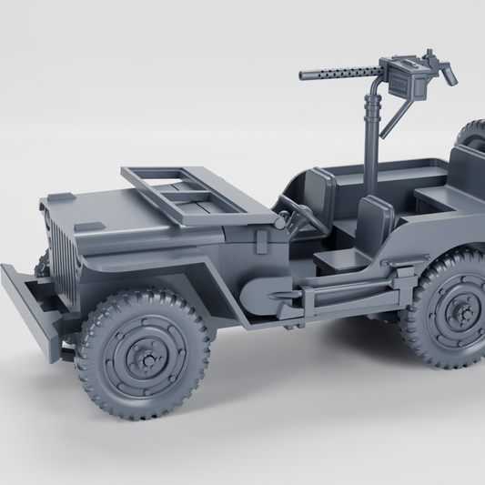 WW2 USA Europe Jeep 15mm (2 pack) image 0